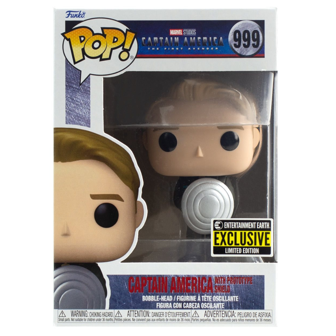 Captain America with Prototype Shield Funko Pop! Vinyl Figure - Entertainment Earth Exclusive