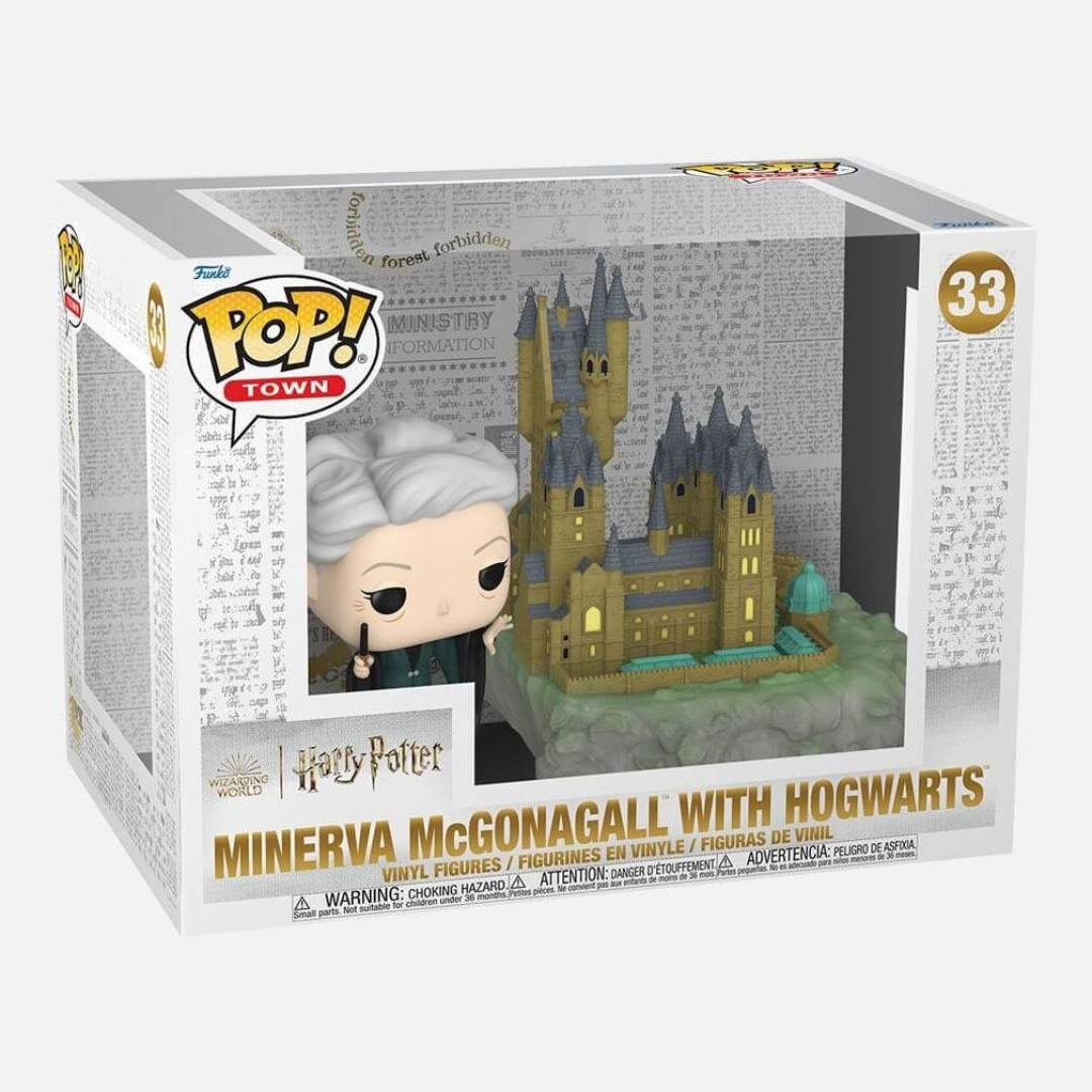 Harry Potter and the Chamber of Secrets 20th Anniversary Minerva McGonagall with Hogwarts Funko Pop! Town #33