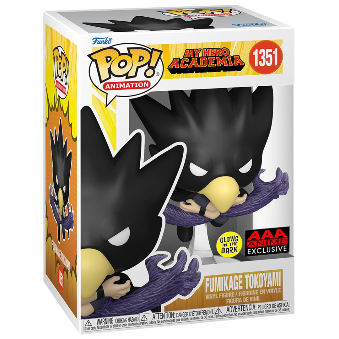 My Hero Academia Fumikage Tokoyami Fallen Angel Glow-in-the-Dark Funko Pop! Vinyl Figure #1351 - AAA Anime Exclusive