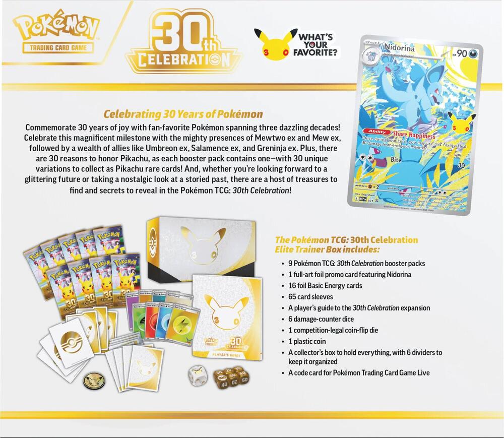 30th Celebration Elite Trainer Box - ME: 30th Celebration (Pre-Order)