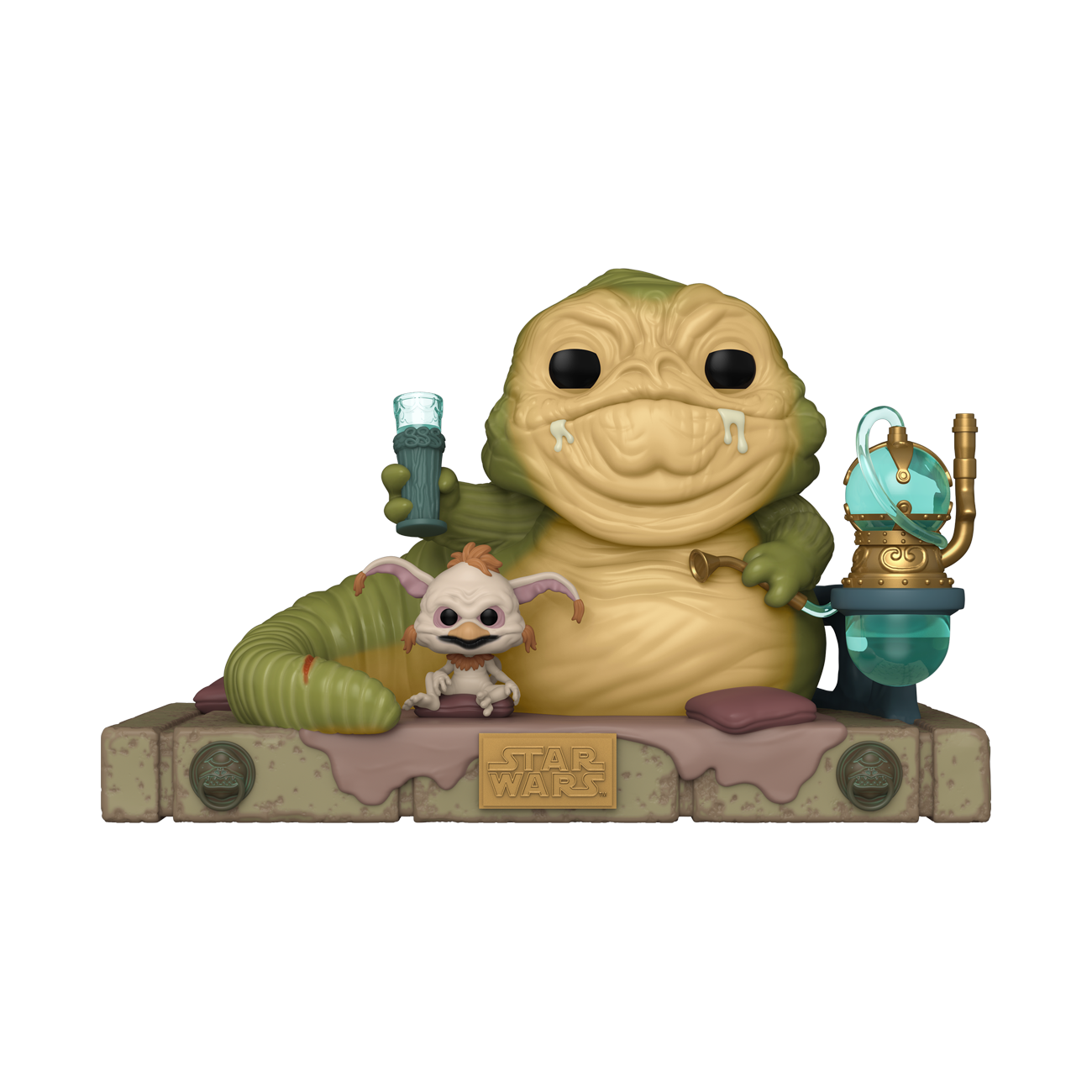 Star Wars: Return of the Jedi 40th Anniversary Jabba and Salacious Crumb Deluxe Pop! Vinyl Figure