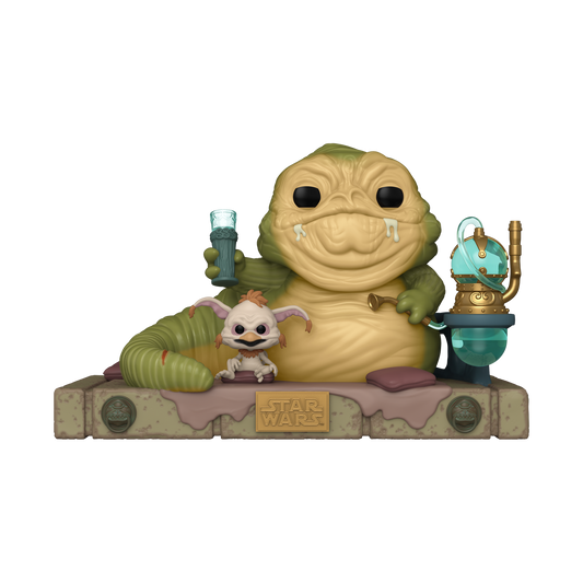 Star Wars: Return of the Jedi 40th Anniversary Jabba and Salacious Crumb Deluxe Pop! Vinyl Figure