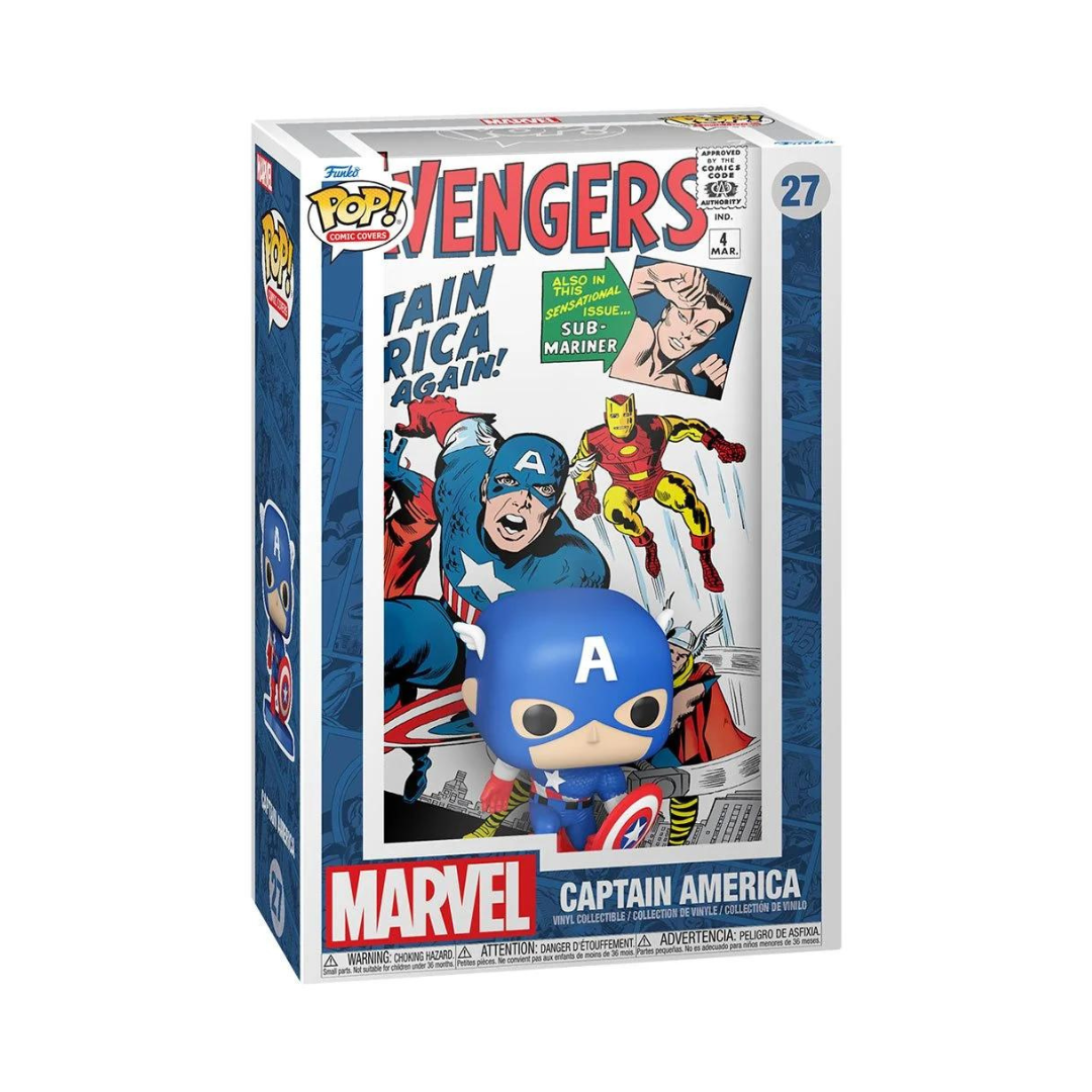 The Avengers #4 (1963) Captain America Funko Pop! Comic Cover Figure with Case #27 (Pre-Order)