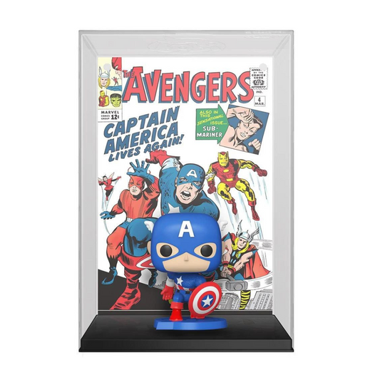 The Avengers #4 (1963) Captain America Funko Pop! Comic Cover Figure with Case #27 (Pre-Order)