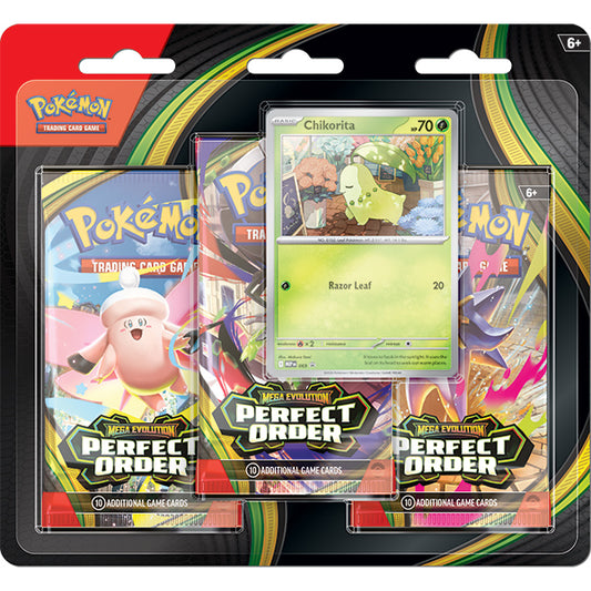 Pokemon TCG: Mega Evolution 03 Perfect Order- 3-Booster Blister (Pre-Order)